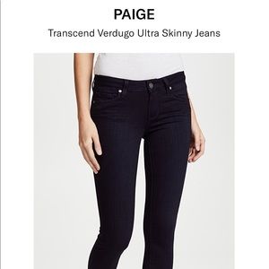 Paige size 26 ultra skinny denim